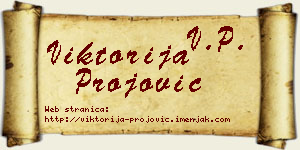 Viktorija Projović vizit kartica